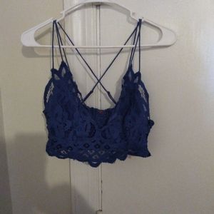 Free People Blue Lace Bralette